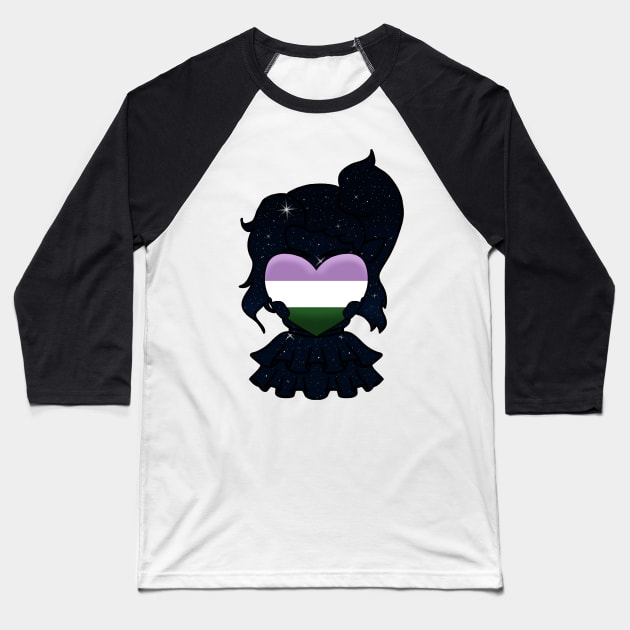 GENDERQUEER PRIDE Baseball T-Shirt by Burrrrrittttooooo's Closet